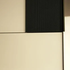 Kettnaker Wohnwände & Tv-Lowboards|Lowboard Soma 1312 Phonoschrank Lack Lichtgrau Drehsäule Schwarz