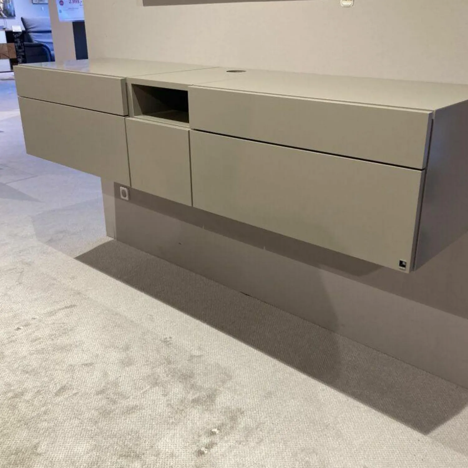 WK Wohnen Kommoden & Sideboards|Lowboard WK240 Viva Glattlack Terra Braun Push to Open