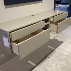 WK Wohnen Kommoden & Sideboards|Lowboard WK240 Viva Glattlack Terra Braun Push to Open