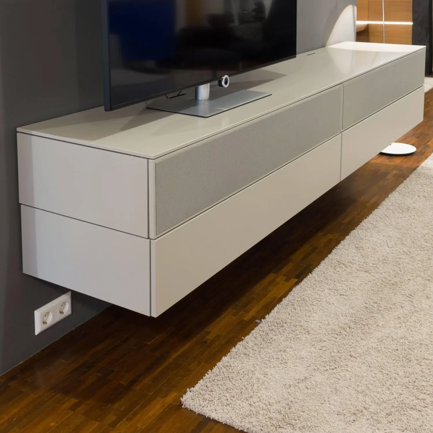 Interlübke Wohnwände & Tv-Lowboards|Media Modul Wandhängend Lack Muschel M23