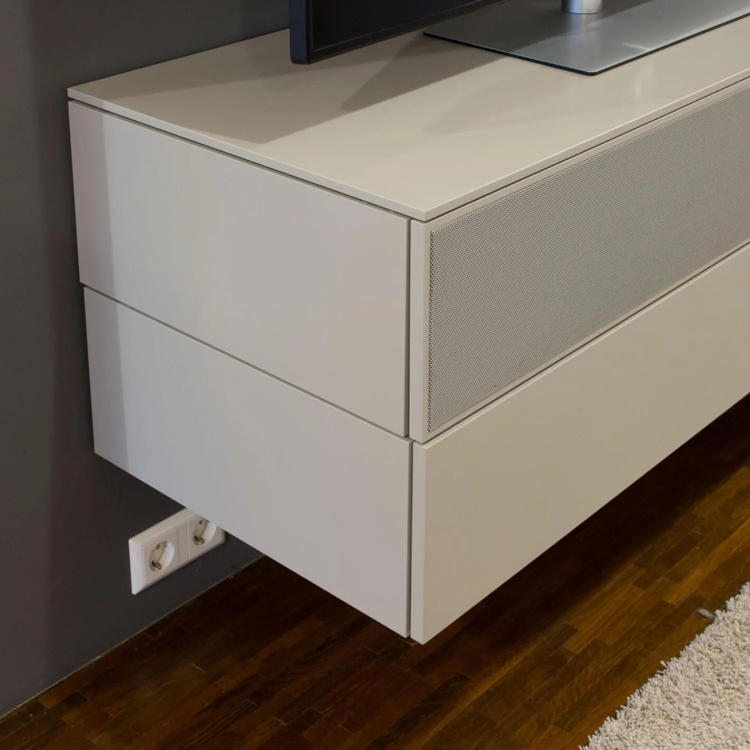 Interlübke Wohnwände & Tv-Lowboards|Media Modul Wandhängend Lack Muschel M23