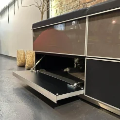 Spectral Smart Furniture Wohnwände & Tv-Lowboards|Medienmöbel Front Glas Korpus Schwarz Oberfläche Gepolstert