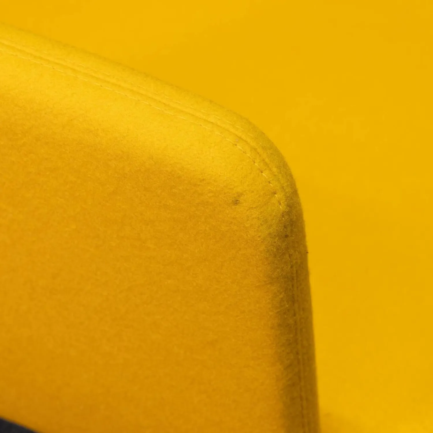 Girsberger Einzelstühle|Mehrzweckstuhl Pepe Filzbezug Gelb Kufengestell Verchromt