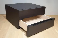 Molteni & C Nachttische|Nachtkommode 3030 Eiche Grau Füße Schwarz Mit 2 Schubladen