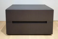 Molteni & C Nachttische|Nachtkommode 3030 Eiche Grau Füße Schwarz Mit 2 Schubladen