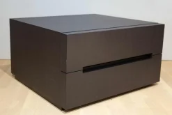 Molteni & C Nachttische|Nachtkommode 3030 Eiche Grau Füße Schwarz Mit 2 Schubladen