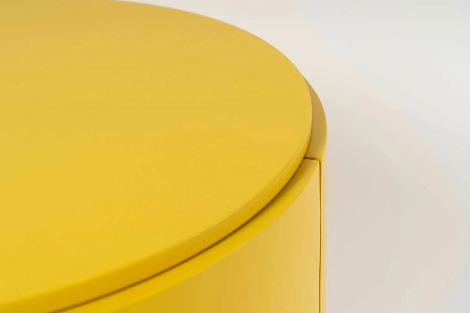 Lema Nachttische|Nachtkommode Top Platte Lack LCT 462 Senape Gelb Innen Eiche Wärmebehandelt