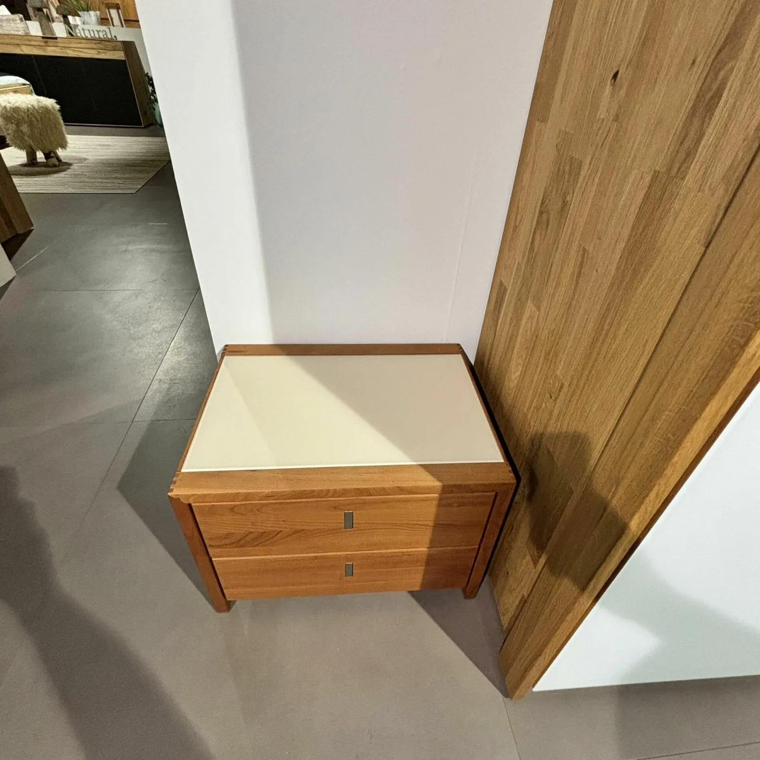 Team 7 Nachttische|Nachtkästchen Valore Kirschbaum 2 Schubladen