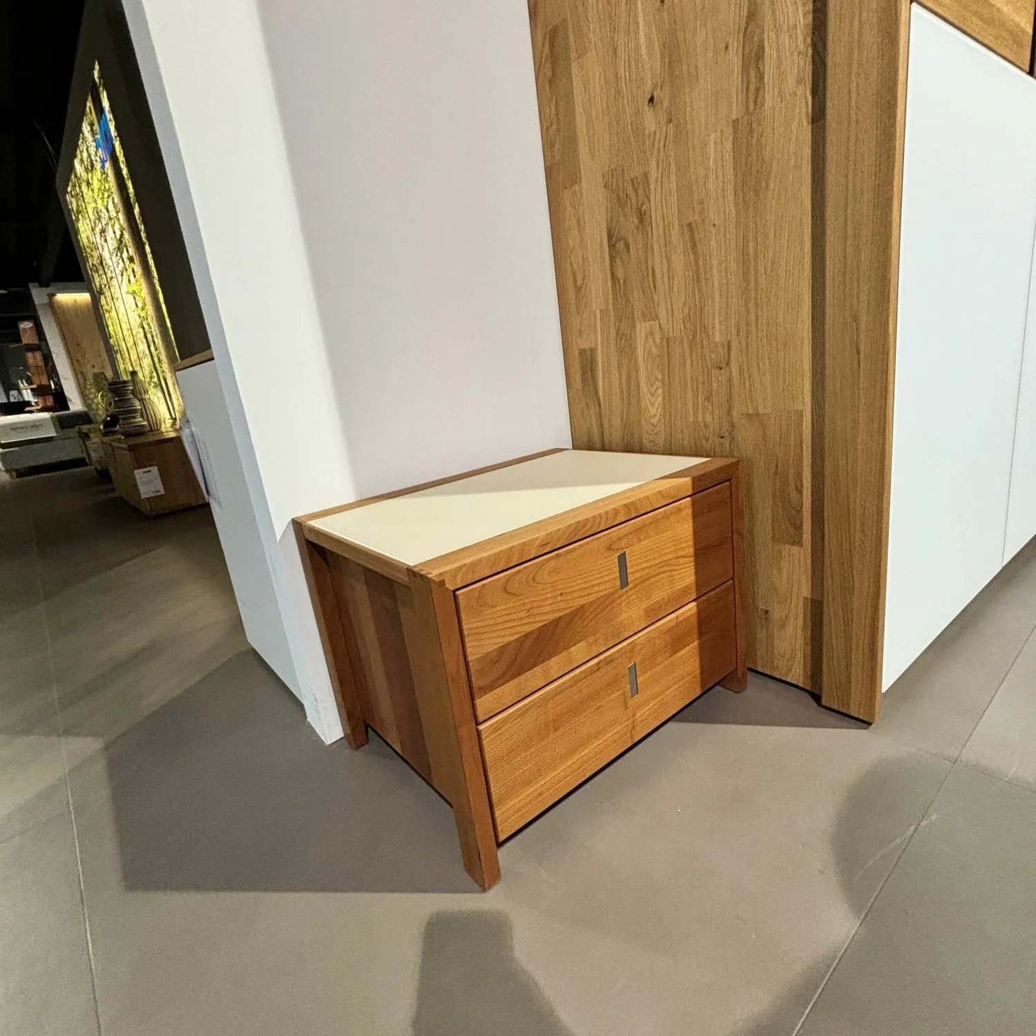 Team 7 Nachttische|Nachtkästchen Valore Kirschbaum 2 Schubladen