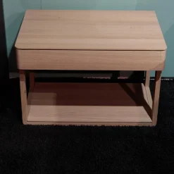 Team 7 Nachttische|Nachttisch Float Eiche Weißöl Mit 2 Kufen Und 1 Lade