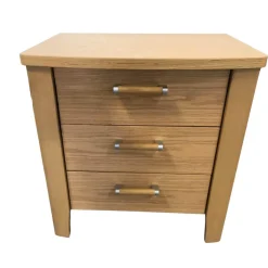 Nolte Nachttische|Nachttisch Rubin Eiche Natur Funiert Mit 3 Schubkästen