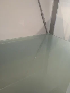 Christine Kröncke Regale|Offenes Regal Satiniertes Glas Metall