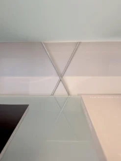 Christine Kröncke Regale|Offenes Regal Satiniertes Glas Metall