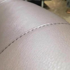 Global Relaxsessel|Ohrenbackensessel Florencia Leder Lava Kaltschaum mit Hocker