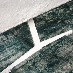 Flexform Beistelltische|Outdoor Beistelltisch Fly Platte Silbergneis Gestell Weiß