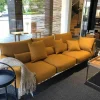 DEDON Loungemöbel|Outdoor Sofa Brea Stoff B 450 Orange mit Kissen