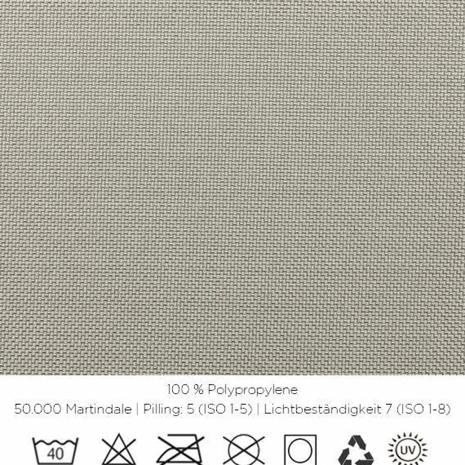 Cassina Loungemöbel|Outdoor Sofa Trampoline 561 Stoff Egadi Argento Seil Teipan mit 9 Kissen