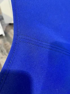 Cuero Design Einzelstühle|Outdoor Stuhl Sunshine Mariposa Sunbrella Stoff Atlantikblau Blau Gestell Stahl Schwarz