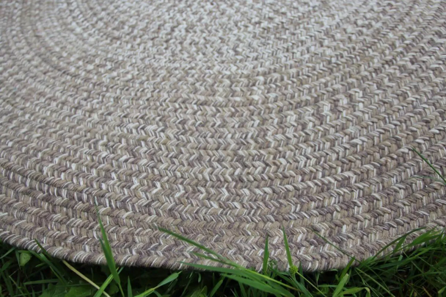 Gloster Teppiche|Outdoor Teppich Rug Geflochtenes Sunbrella Acryl Ombre Hazel Grau
