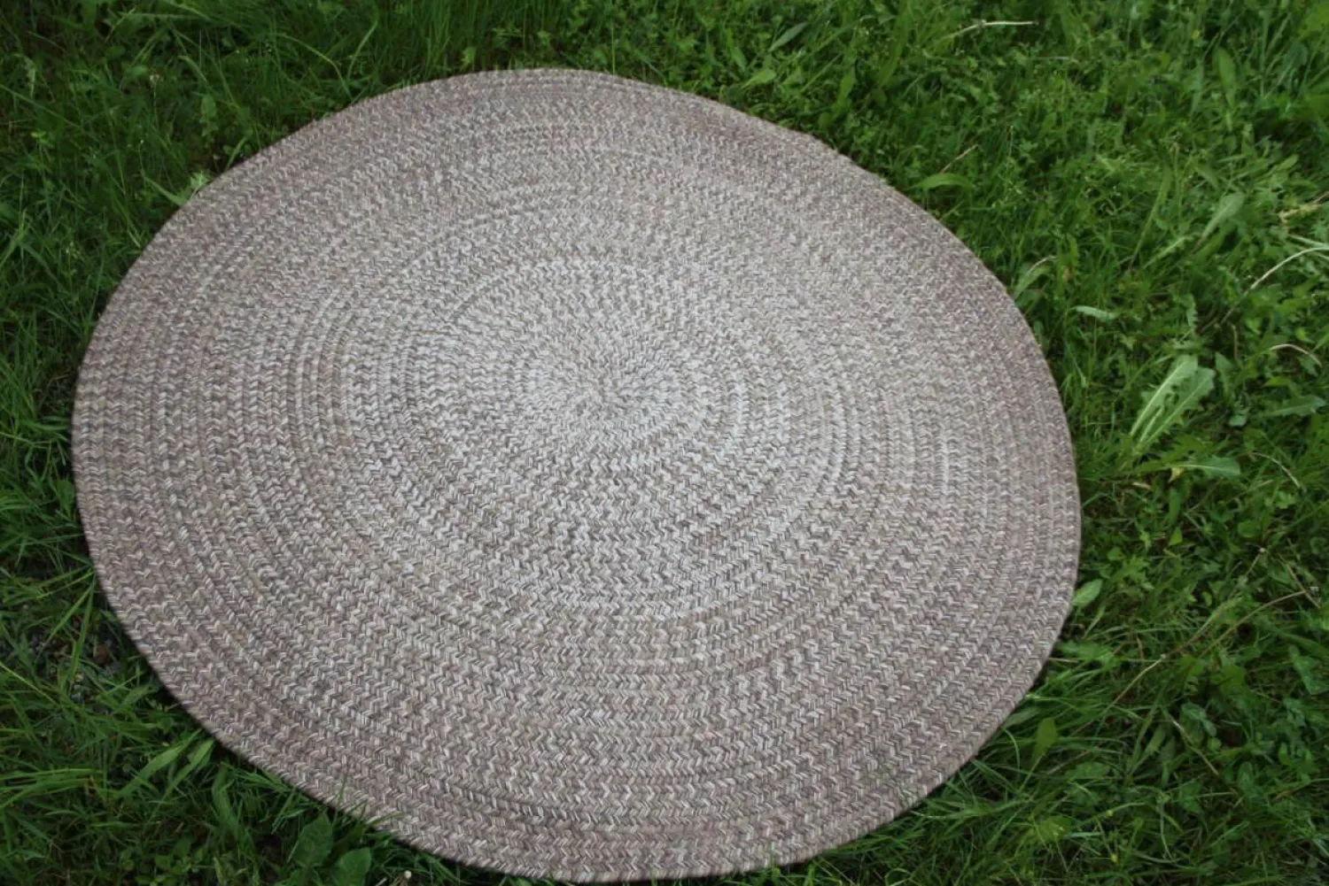 Gloster Teppiche|Outdoor Teppich Rug Geflochtenes Sunbrella Acryl Ombre Hazel Grau