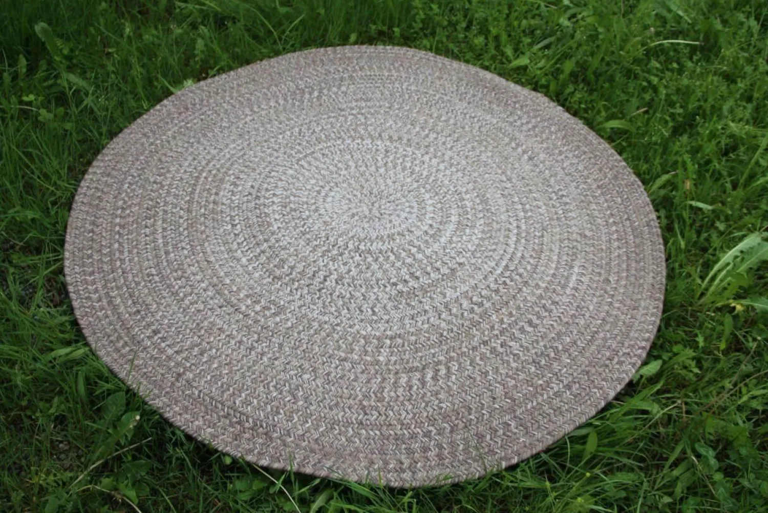 Gloster Teppiche|Outdoor Teppich Rug Geflochtenes Sunbrella Acryl Ombre Hazel Grau