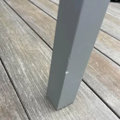 Cane Line Gartentische|Outdoor Tisch Pure Platte Keramik Concrete Grey Grau Gestell Aluminium Light Grey Grau