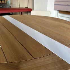 Royal Botania Essgruppen|Outdoorgruppe Tisch Traverse Platte Teakholz 4 Stühle Exes Bezug Stoff Creme Gestell Aluminium Weiß