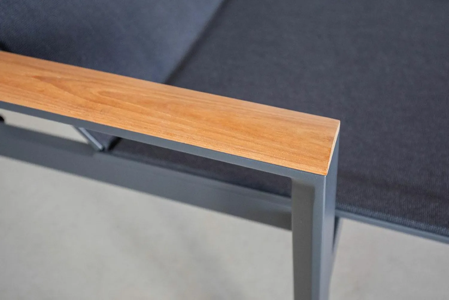 Solpuri Gartenliegen|Outdoor-Liege Spa Bespannung Softex-Gewebe Anthrazit Gestell Aluminium Anthrazit Mit Rollen