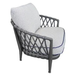 B&B Italia Loungemöbel|Outdoorsessel Erica Stoff Elisir 820 Blau Creme