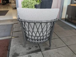 B&B Italia Loungemöbel|Outdoorsessel Erica Stoff Elisir 820 Blau Creme