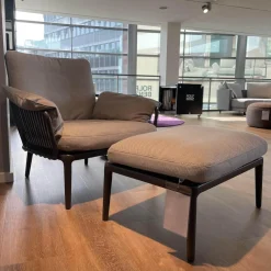 Rolf Benz Loungemöbel|Outdoorsessel Yoko 271 Stoff 24.750 Grau Gestell Anthrazit