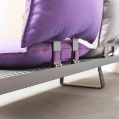 Weiß Loungemöbel|Outdoorsofa Feinstruktur Eleganz Graphit Mit 3 Kissensets Und 1 Armkissen