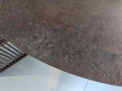 Varaschin Essgruppen|Outdoor-Tischgruppe Tibidado Corton Bordo Marone Tisch mit 3 Stühlen