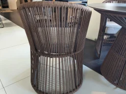 Varaschin Essgruppen|Outdoor-Tischgruppe Tibidado Corton Bordo Marone Tisch mit 3 Stühlen