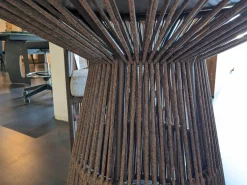 Varaschin Essgruppen|Outdoor-Tischgruppe Tibidado Corton Bordo Marone Tisch mit 3 Stühlen