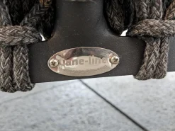 Cane Line Loungemöbel|Outdoosofa Ocean Large 2 Sitzer Geflecht Soft Rope Dark Grey Dunkelgrau Kissensatz Stoff Wove Grau Gestell Aluminium Pulverbeschichtet Grau