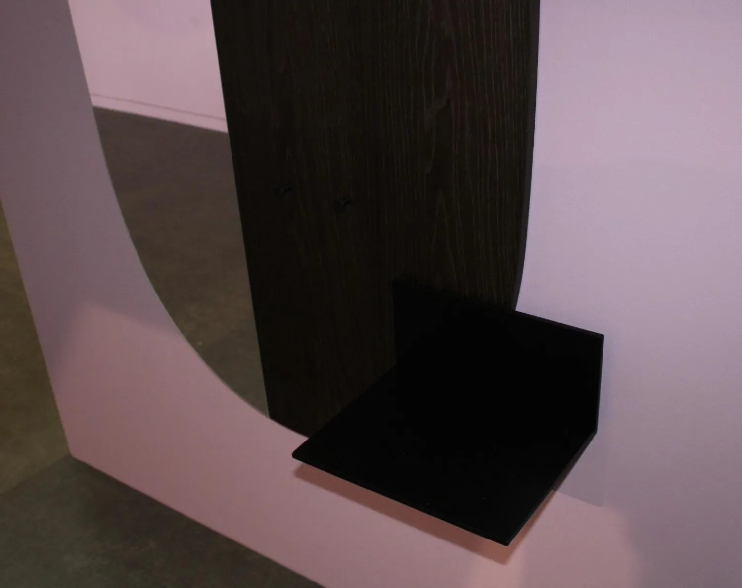 Schönbuch Garderoben|Paneelgarderobe Mask S Mooreiche Matt Schwarz Mit Ablage S