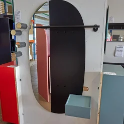 Schönbuch Garderoben|Paneelgarderobe Mask S Paneel Lack 46 Schwarz Und Schubkastenelement 53 Salbei Blau