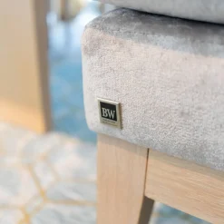 Bielefelder Werkstätten Essgruppen|Polo Tischgruppe Tisch Eiche Gekalkt Hell 3 Stühle Bank