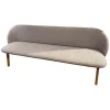 Team 7 Bänke|Polsterbank Flor Stoff Ripley R10 Grau Beige Natur Meliert Gestell Eiche Natur Geölt