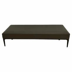 Walter Knoll Hocker & Sitzsäcke|Polsterbank Jaan Bench Leder 65 Elen 1381 Khaki Braun Untergestell Bronze