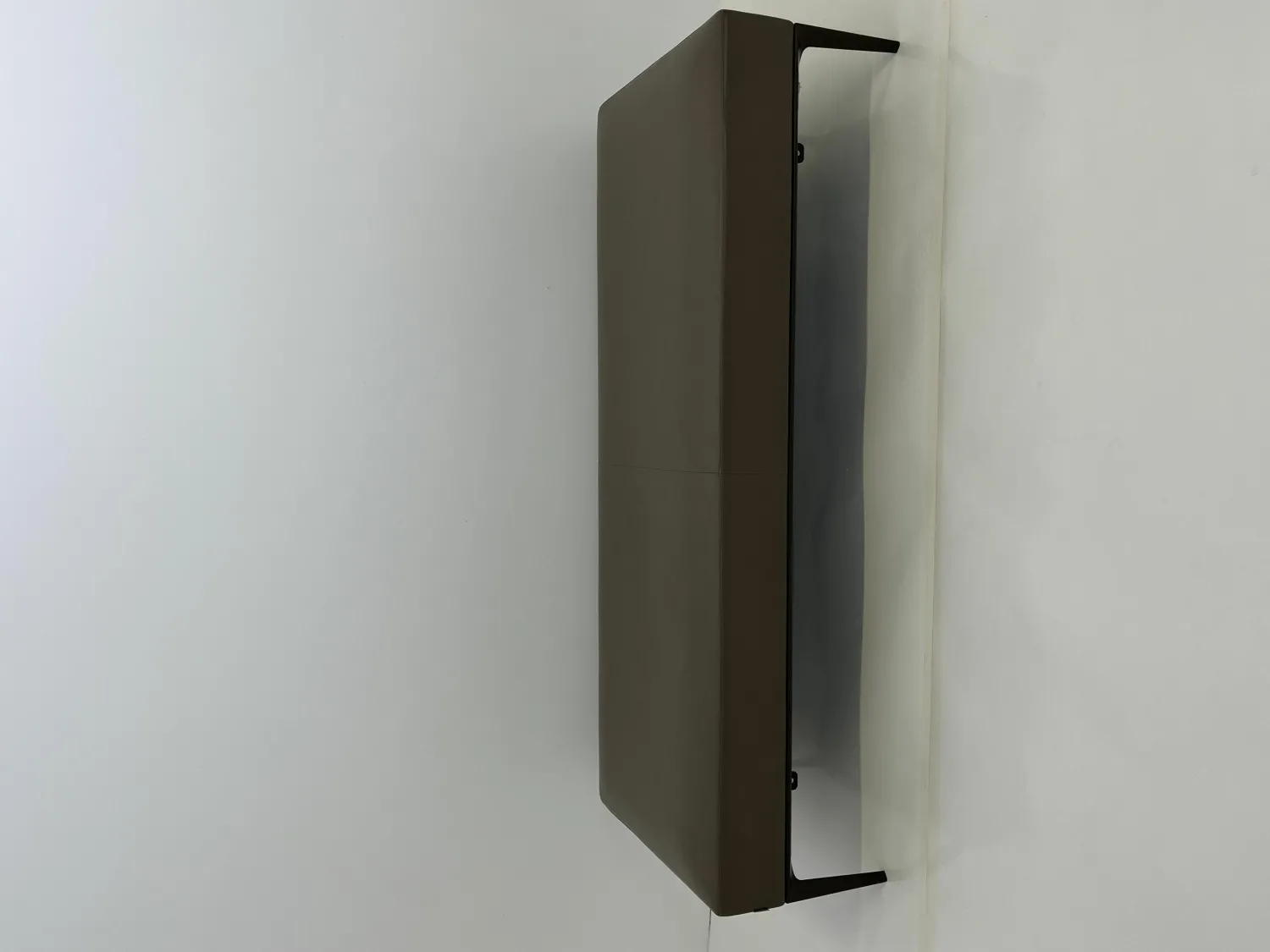 Walter Knoll Hocker & Sitzsäcke|Polsterbank Jaan Bench Leder 65 Elen 1381 Khaki Braun Untergestell Bronze