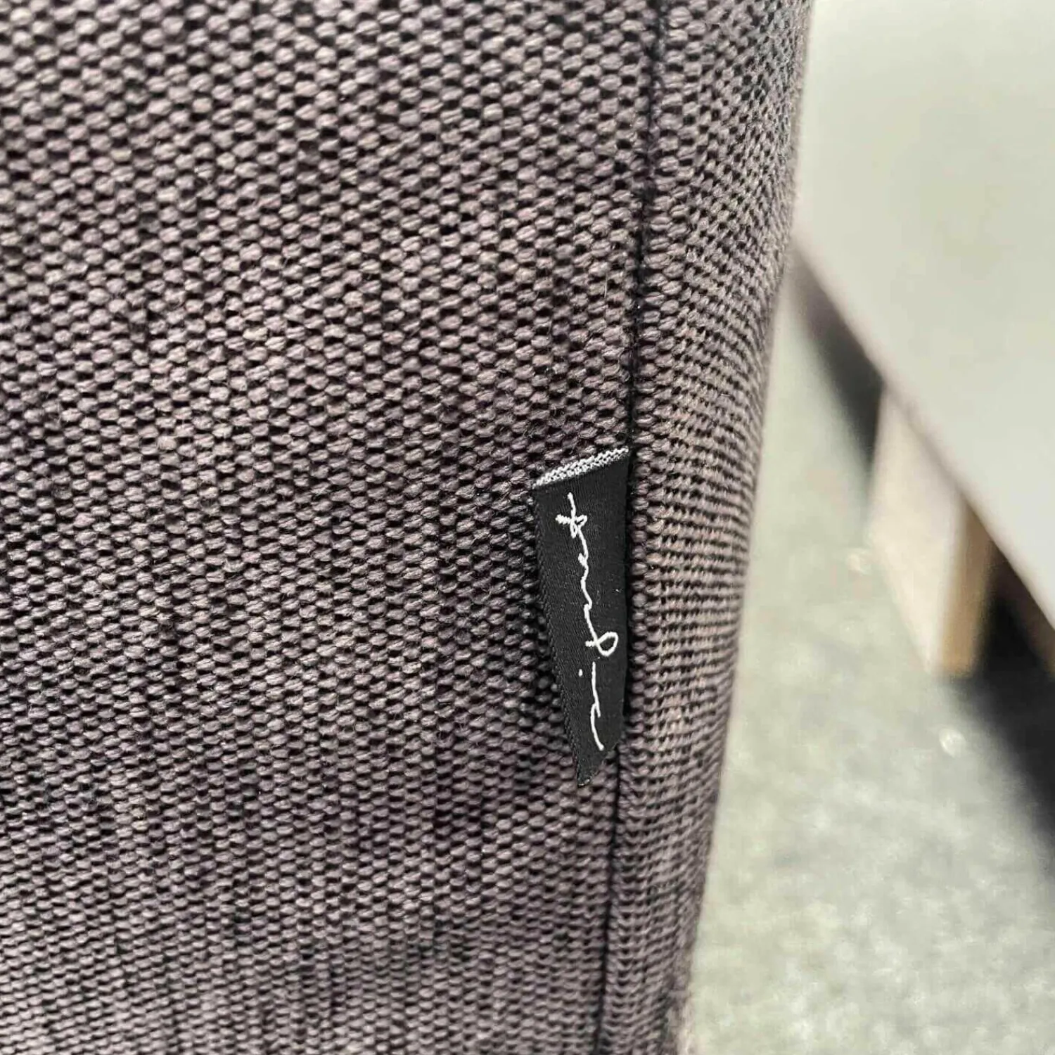 Signet Bänke|Polsterbank Modell Blue City Stoff Malin Anthrazit Kufen Edelstahl Bezug Abnehmbar