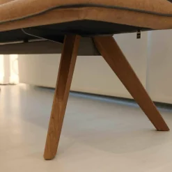 Hülsta Bänke|Polsterbank Solid B1222 Stoff LDS37 Linea Nussbaum Geölt