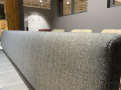 Team 7 Bänke|Polsterbank Yps BYS 21 PO R Stoff Canvas 734 Grau Gestell Eiche Naturöl 2407