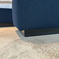 Walter Knoll Hocker & Sitzsäcke|Polsterbank Yuuto 810 H4 Stoff Hearth Undersea Schwarz Gestell Sockel Schwarz Lackiert Mit Teflongleiter