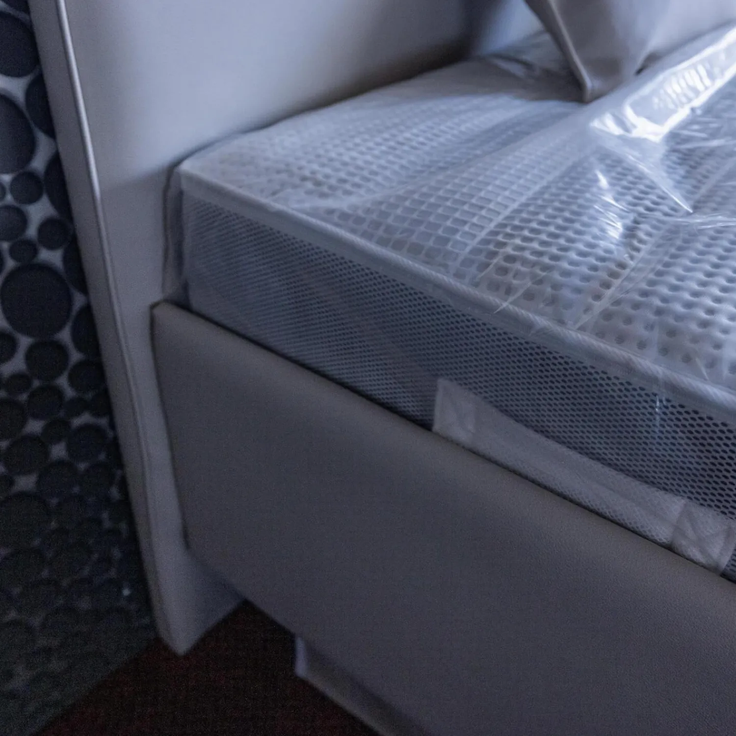 RUF Betten Polsterbetten|Polsterbett Composium Bezug Lederoptik Sand Grau Mit Matratze Und Kissen