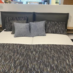 Musterring Polsterbetten|Polsterbett Drake Leder Anthrazit Fuß Metall Anthrazit Inklusive Matratzen