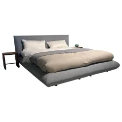 Interlübke Polsterbetten|Polsterbett Jalis Stoff Cor 8181 Silbergrau Grau Boxspringunterbau Inklusive Matratze von Schramm