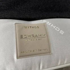 Schramm Polsterbetten|Polsterbett Paio Stoff Mirage Graublau Mit Matratzen Und Motorischer Verstellung